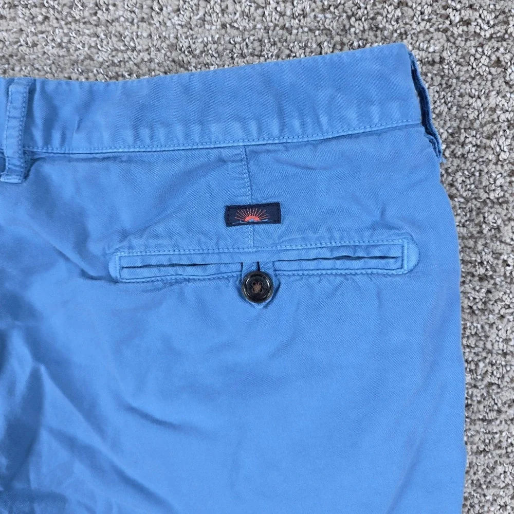 Faherty Island Life Mens Size 35 Blue Chino Shorts Casual 7